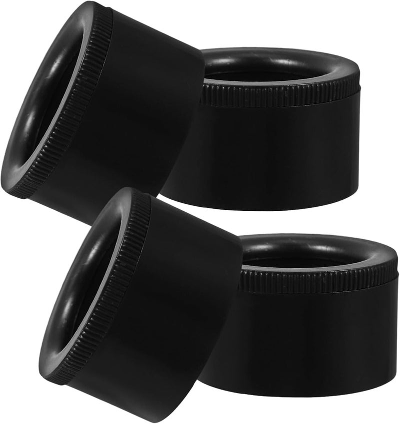 4pcs Adjustable Furniture Risers Sofa Legs Abs Round Universal Couch Legs Support for Dresser and Cabinet Black 30×50mm for Home and Office - Image 1