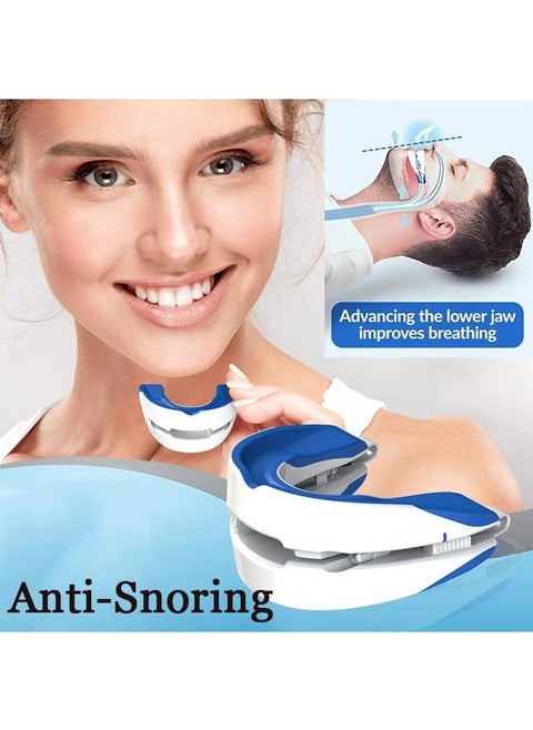 Anti-snoring Device Mouthpiece Upgraded Adjustable Mouth Type Silicone Anti-snoring Device Help Sleep at Night Prevent Snoring and Snoring, Anti-grinding Braces Snoring Device (Standard Size)
