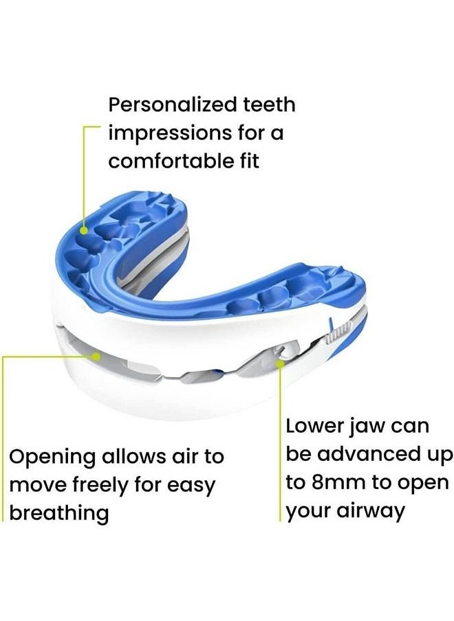 XiuWoo - Anti-snoring Device Mouthpiece Upgraded Adjustable Mouth Type Silicone Anti-snoring Device Help Sleep at Night Prevent Snoring and Snoring, Anti-grinding Braces Snoring Device (Standard Size) - Image 1