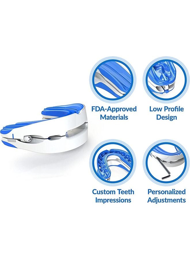XiuWoo - Anti-snoring Device Mouthpiece Upgraded Adjustable Mouth Type Silicone Anti-snoring Device Help Sleep at Night Prevent Snoring and Snoring, Anti-grinding Braces Snoring Device (Standard Size) - Image 1