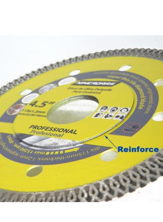 4.5 inch Super Thin Diamond Tile Blade Porcelain Saw Blade for Cutting Porcelain Tile Granite Marbles - view 4