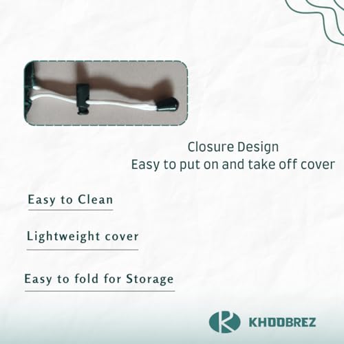 KHOOBREZ Waterproof, Dustproof and Washable Cover for Rounted Foot Massager or Calf and Leg Massager FMCS(Black) - Image 4