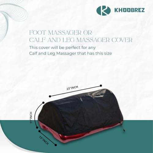 KHOOBREZ Waterproof, Dustproof and Washable Cover for Rounted Foot Massager or Calf and Leg Massager FMCS(Black) - Image 2