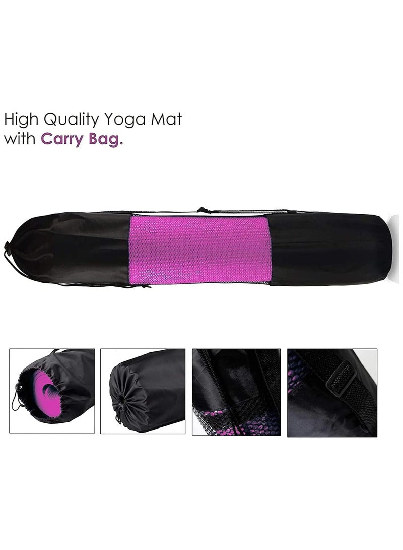 Generic Ultimate Premium Yoga Mat 6mm Thick Non-Slip Yoga Mat with Carrying Bag Included Ideal for High-Intensity Interval Workouts, Pilates, Yoga and Many Other Home Workouts  - Image 4