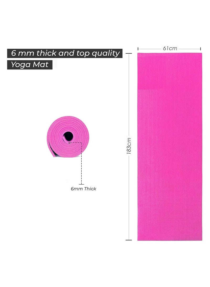 Generic Ultimate Premium Yoga Mat 6mm Thick Non-Slip Yoga Mat with Carrying Bag Included Ideal for High-Intensity Interval Workouts, Pilates, Yoga and Many Other Home Workouts  - Image 5