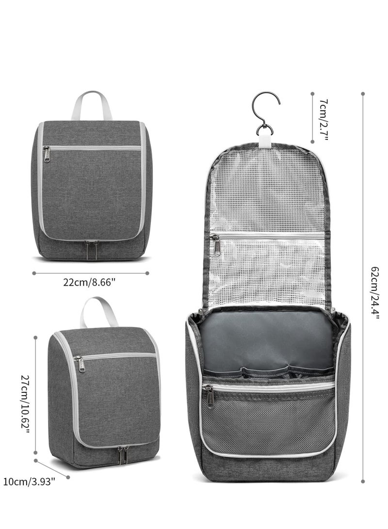Zikra Hanging Toiletry Bag Travel Bag for Men Women Water-resistant Makeup Bag Cosmetic Bag Travel Organizer for Accessories - Image 5