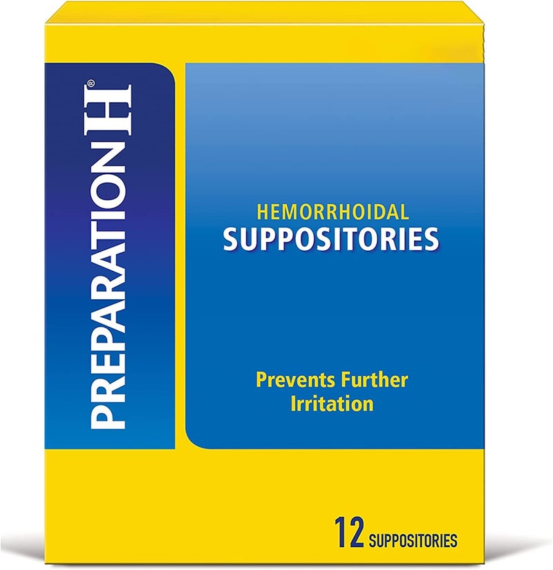 Preparation H Hemorrhoidal Suppositories 12 ea (Pack of 2) - Image 1