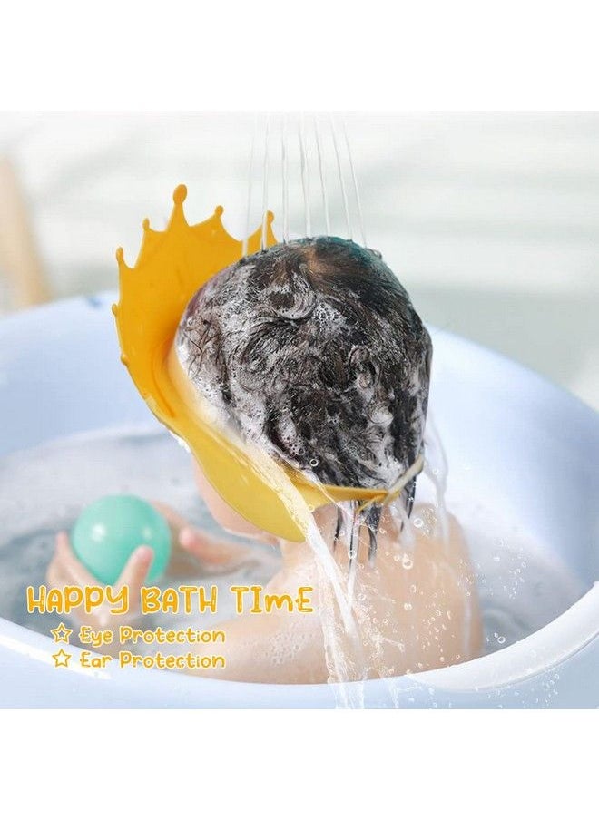 EWINEVER - 2Pcs Baby Shower Cap For Kids Adjustable Baby Hair Washing Shield Toddler Visor Hat For Eyes And Ears Protection Shampoo Cap For 09 Years Old Children - Image 1