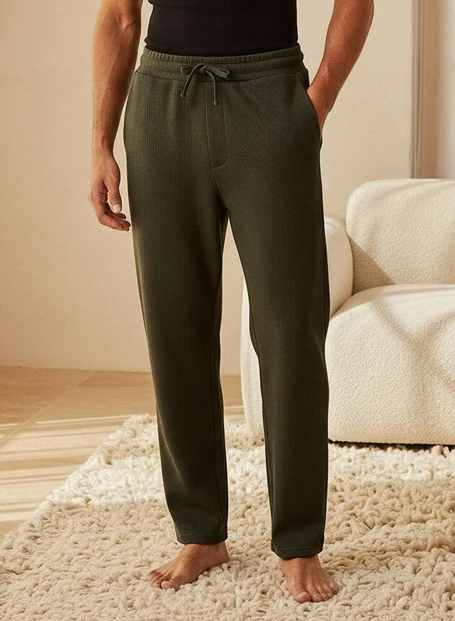 Men Textured Pyjamas