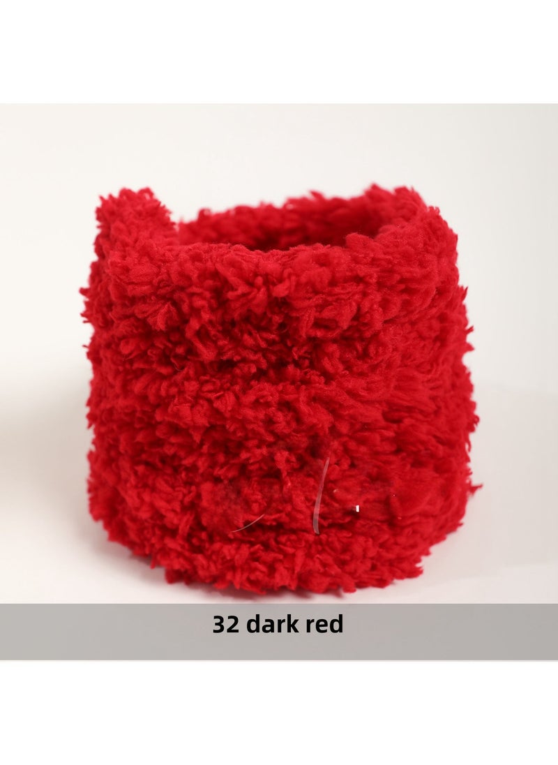 15mm Colorful Yarn Twist Sticks DIY Plush Toy Kit [32 crimson] 15mm * 1 meter 1 root