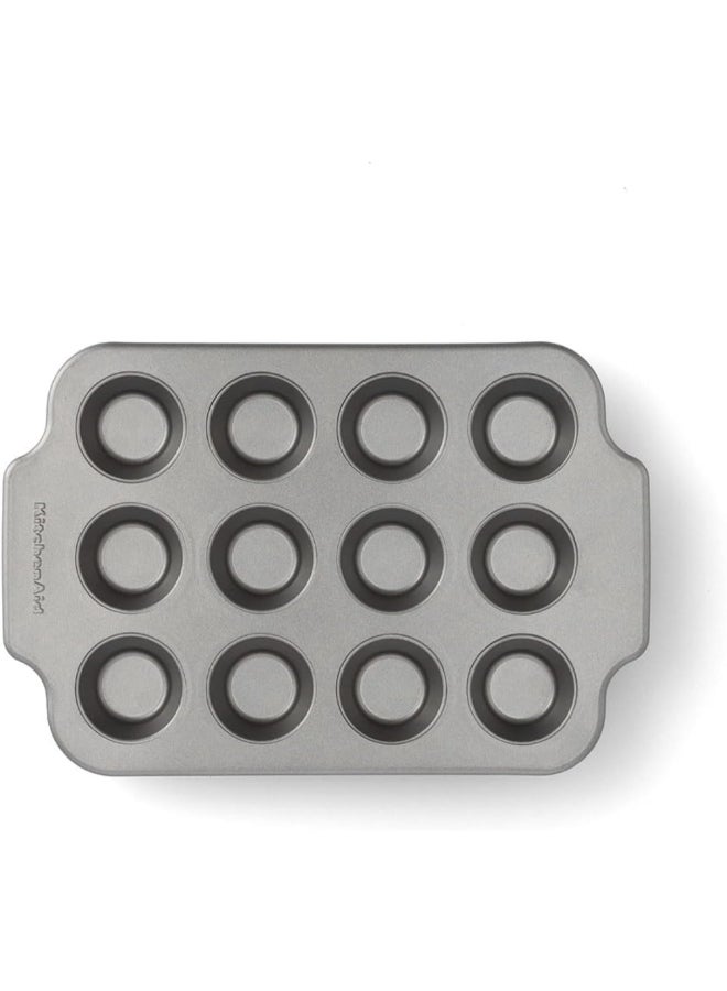 KitchenAid 12-Cavity Nonstick Aluminized Steel Muffin Pan Grey  2.8 x 20.5 x 30 cm CC006067-001 - Image 2