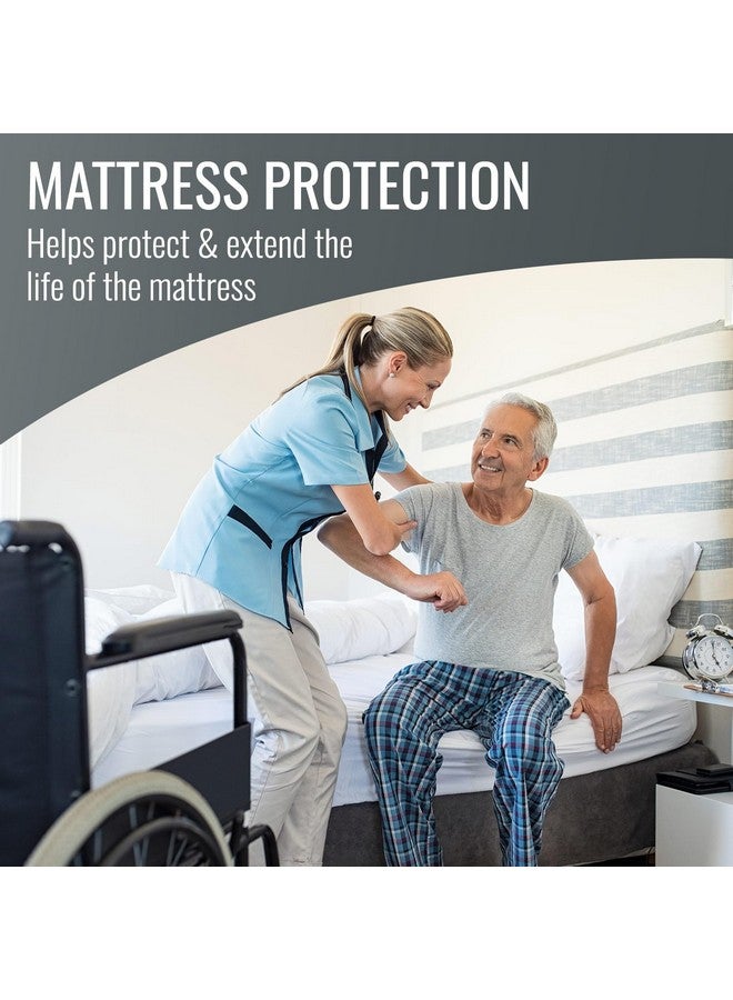 DMI DMI Waterproof Mattress Protector, Mattress Pad, Waterproof Mattress Cover, Bed Pad and Bed Cover, Encased Zippered Fit, Queen (Pack of 1), White  - Image 2