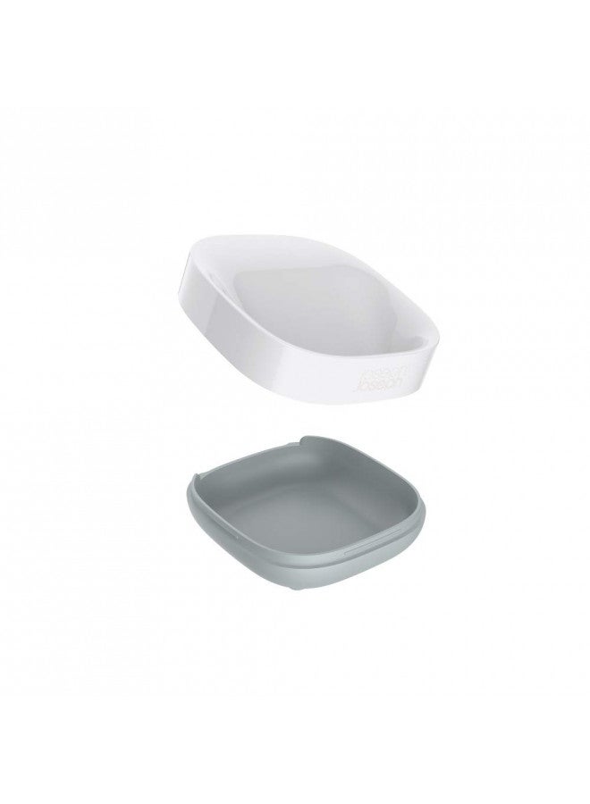 Joseph Joseph 70511 Slim Compact Soap Dish with Drain, Gray, 7.1 x 3.6 x 8.4 cm - Image 5