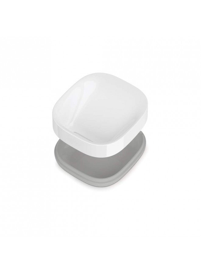 Joseph Joseph 70511 Slim Compact Soap Dish with Drain, Gray, 7.1 x 3.6 x 8.4 cm - Image 4