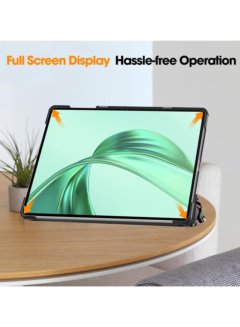 Case for Honor Pad X8a 11 Inch (2024),Cute Tri-Fold Anti-fall Smart Tablet Cover with Stand Function,Anti-friction Kids-Friendly Protective Cover (Style 1) - Image 2