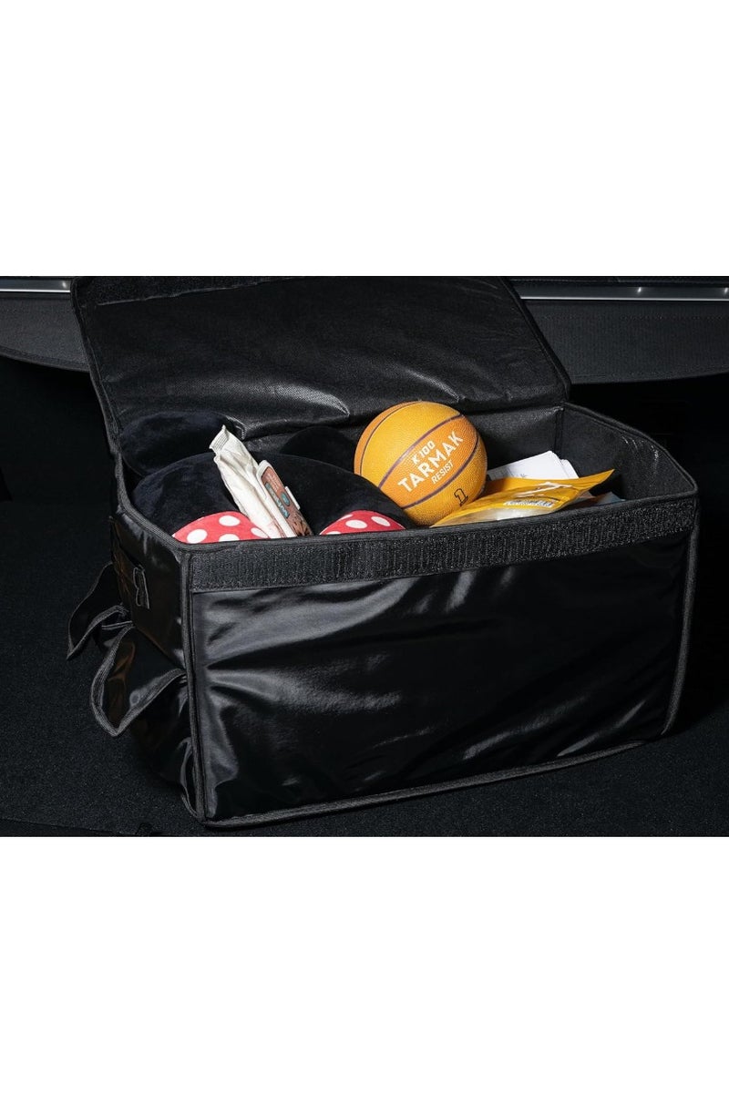 Heavy-Duty Car Trunk Organizer Box – Foldable Waterproof Cargo Storage Box with Lid, Side Pockets, and Adjustable Straps – Universal Fit for SUVs, Cars, and Trucks – Large Capacity for Tools - Image 2