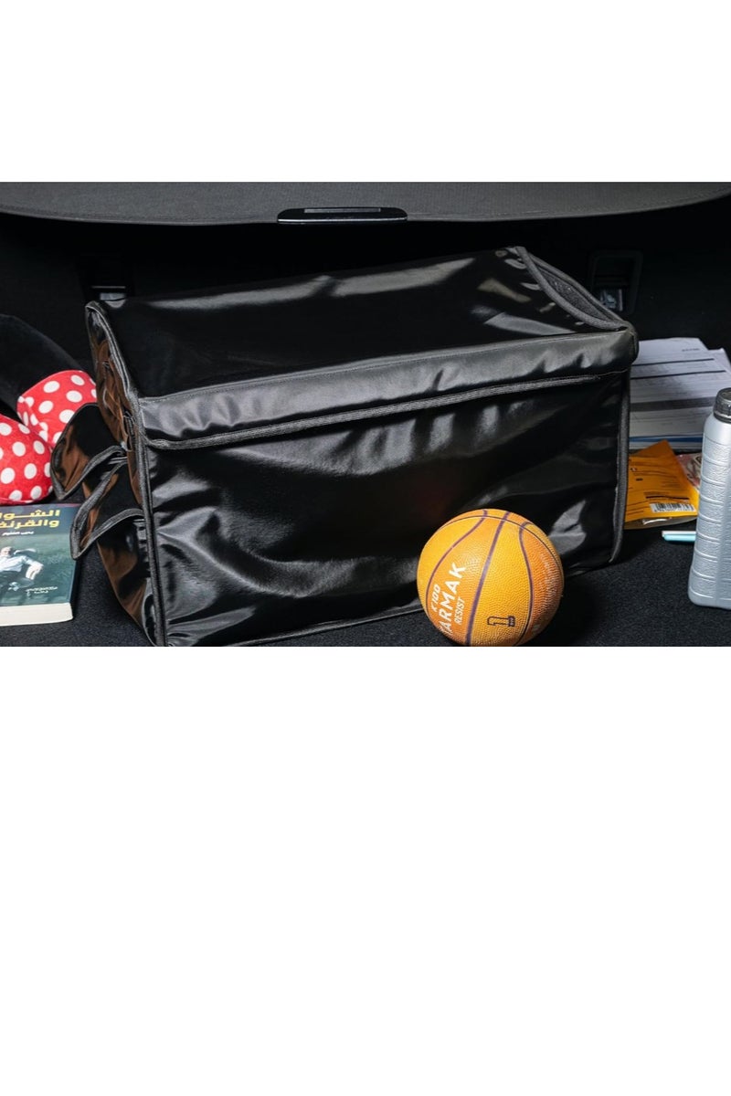 Heavy-Duty Car Trunk Organizer Box – Foldable Waterproof Cargo Storage Box with Lid, Side Pockets, and Adjustable Straps – Universal Fit for SUVs, Cars, and Trucks – Large Capacity for Tools - Image 3