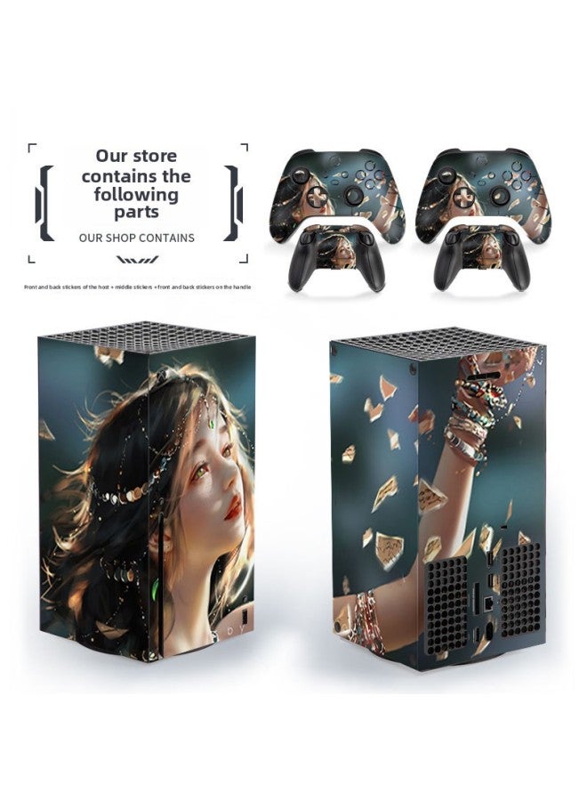 Loquat Suitable For Microsoft Xbox Series X Home Game Machine Protective Film Handle Accessories Secondary Anti-scratch Stickers-Color:052 - Image 5