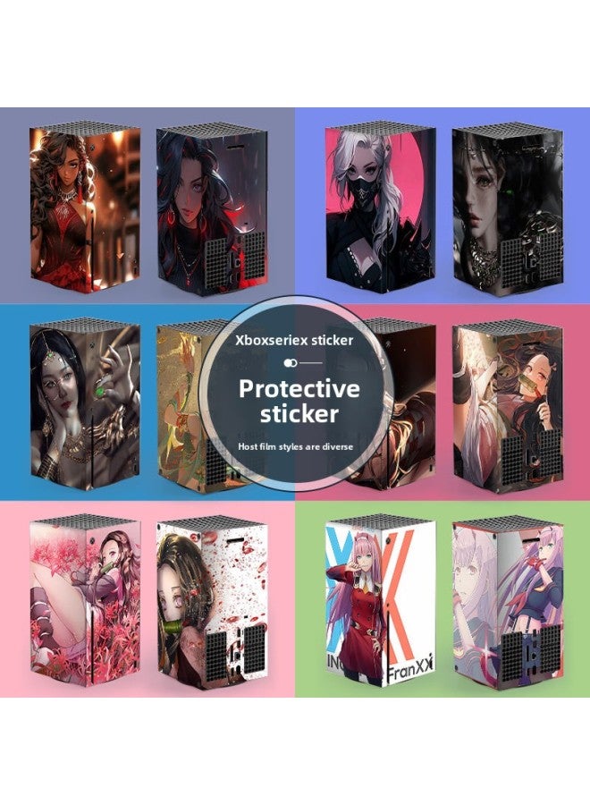 Loquat Suitable For Microsoft Xbox Series X Home Game Machine Protective Film Handle Accessories Secondary Anti-scratch Stickers-Color:052 - Image 2