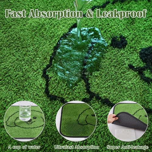 Qeils Reusable Puppy Pads Washable Pee Pads for Dogs 2 Pack Durable Absorbent Leakproof Dog Training Pads for Home or Travel NonSlip Wee Wee Pads Potty Pads 18x24 - Image 3