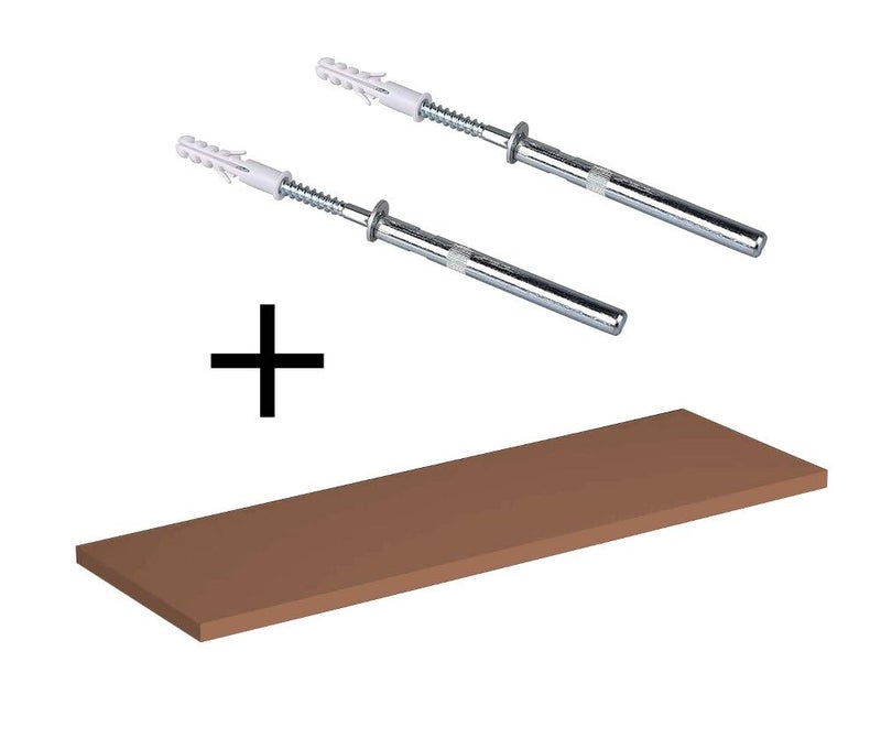 Home Gallery Single Floating Shelf 60x20 cm Brown - Image 2