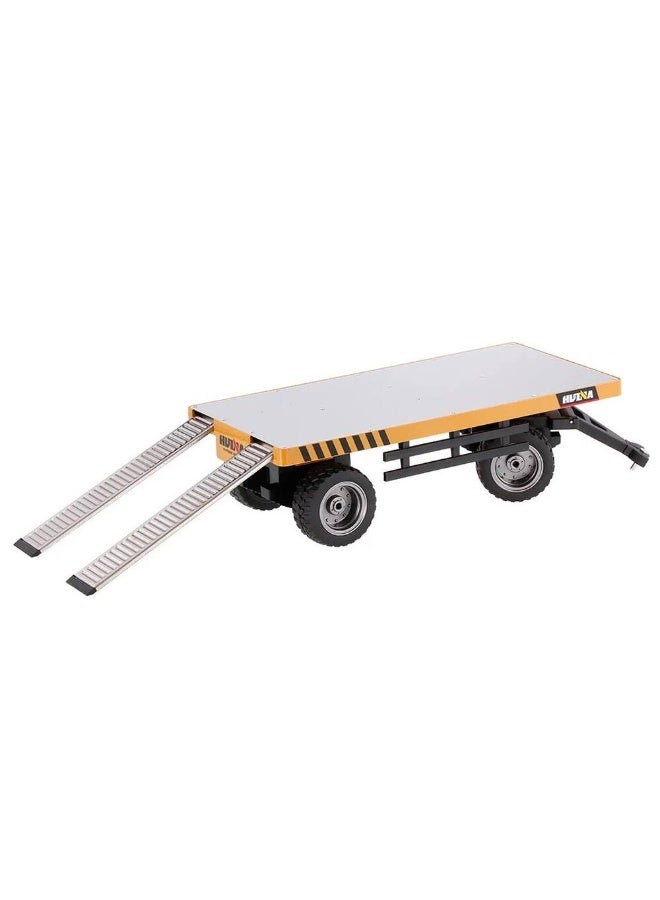 Huina 1578 1:10 Alloy Flatbed Trailer Remote Control Construction Vehicle Accessory - Image 2