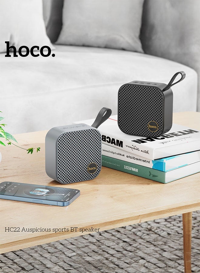 hoco. HC22 Wireless Sports 5W Speaker (Supports TF, USB, AUX) - Black - Image 3