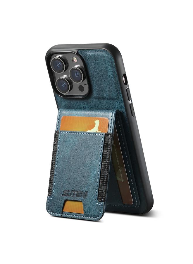 Suteni Case For iPhone 15 Pro Max H03 Oil Wax Leather Wallet Stand Back Phone Case - Image 3