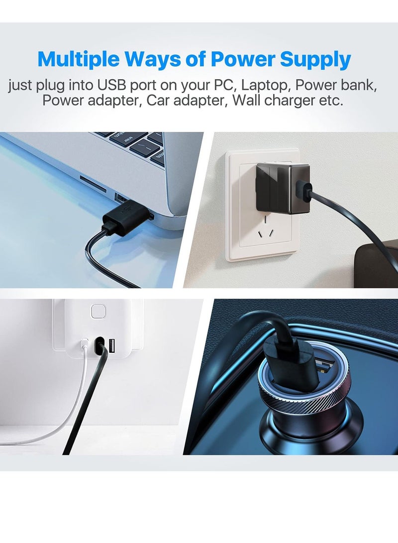 Y&D 2 Pack Compatible with Ticwatch ProX/ E3/ pro3/ pro3 LTE3 Etc. Charging Cable, Portable Magnetic Charger Base Replacement Power Cable Smartwatch (Black) - Image 4