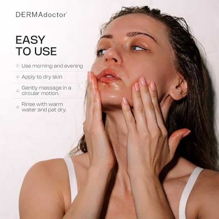 DERMAdoctor Glycolic Acid Exfoliating Face Wash - Anti-Aging, Antioxidant Enhanced Glycolic Acid Toner Facial Exfoliator to Address Fine Lines, Wrinkles, Dullness, Uneven Skin Tone, and Enlarged Pores - Image 5