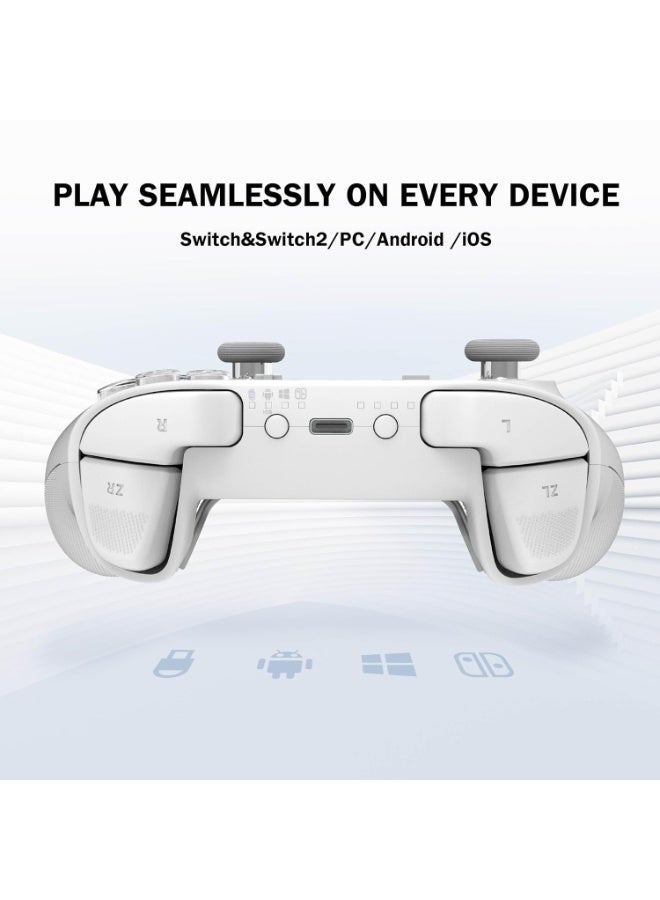 Gulikit Professional Gamepad Gulikit Kingkong 3 Max Wireless Game Controller for Switch/Switch2/PC/Android/iOS/MacOS/Steam Deck with No Drift Hall Effect Joysticks and Triggers, Auto-Pilot Gaming & RGB Lighting, Maglev/Rotor/HD Vibration, 6-Axis Gyroscope, 4 Back Buttons, 1000Hz Polling Rate, 950mAh Battery, 2 D-pad Mode, Ergonomically Designed - Image 2