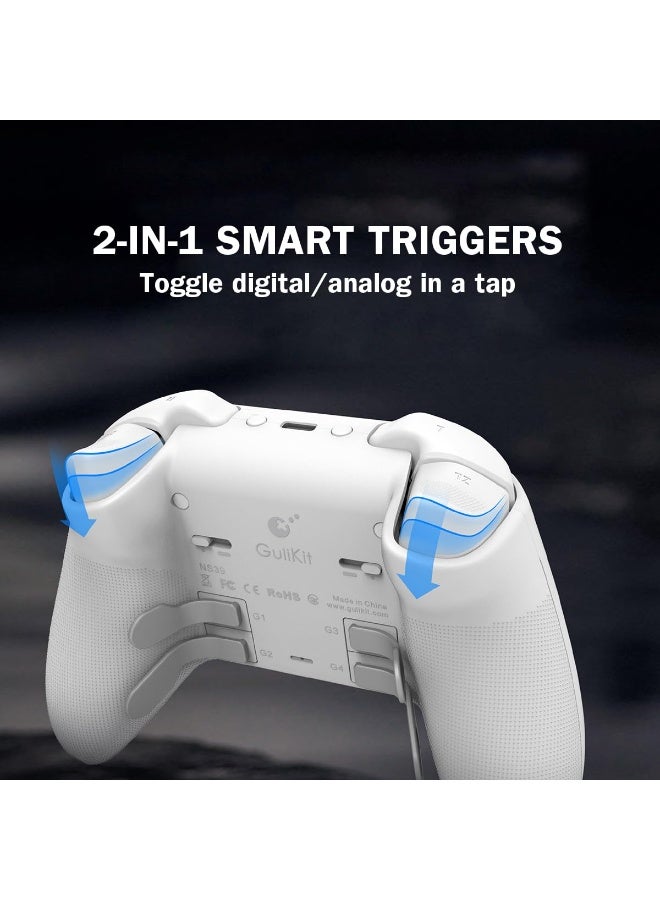 Gulikit Professional Gamepad Gulikit Kingkong 3 Max Wireless Game Controller for Switch/Switch2/PC/Android/iOS/MacOS/Steam Deck with No Drift Hall Effect Joysticks and Triggers, Auto-Pilot Gaming & RGB Lighting, Maglev/Rotor/HD Vibration, 6-Axis Gyroscope, 4 Back Buttons, 1000Hz Polling Rate, 950mAh Battery, 2 D-pad Mode, Ergonomically Designed - Image 5