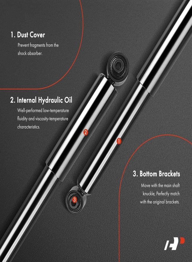 A-Premium Rear Pair (2) Shock Absorber Compatible with Chevy Malibu 2004-2012 & Pontiac G6 2005-2010 & Saturn Aura 2007-2009, Driver and Passenger Side - Image 3