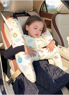 URbazaar Kids' Travel Pillow Headrest Travel Pillow Cushion for The Back Seat of Car Seat Belt Adjuster for Child Sleeping Neck Shoulder Support Cushion Pad Cartoon Anime for Baby  - Image 3