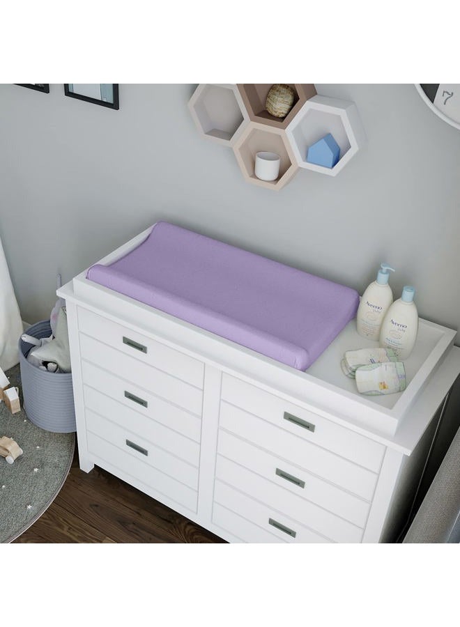 Natemia Changing Pad Cover - 100% Organic Cotton - 16x32 - Silky Soft, Hypoallergenic - Cradle and Bassinet - Ideal Baby Shower Registry Gift - Image 4