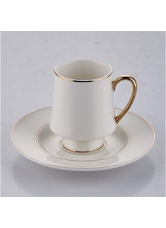 Lamedore Lucca 6 Piece Coffee Cup Set Gold 