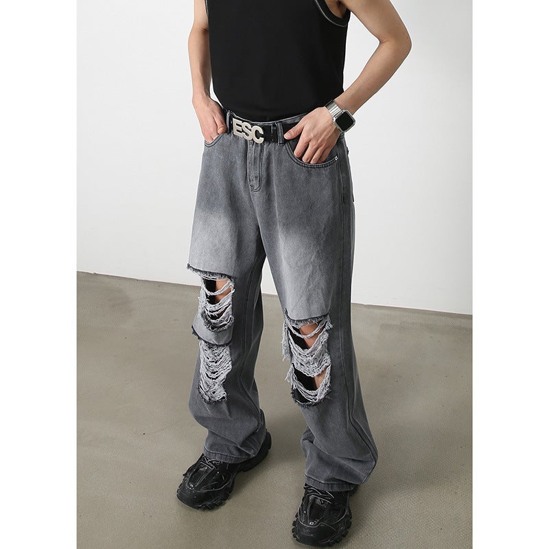 Unisex Casual Daily Denim Jeans - Image 4