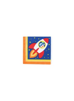 Merrilulu Space Party Napkins, 24 ct | Outer Space Party Napkins | Galaxy Party | Kids Space Themed Party Tableware | Rocket Ship Napkins  - Image 1