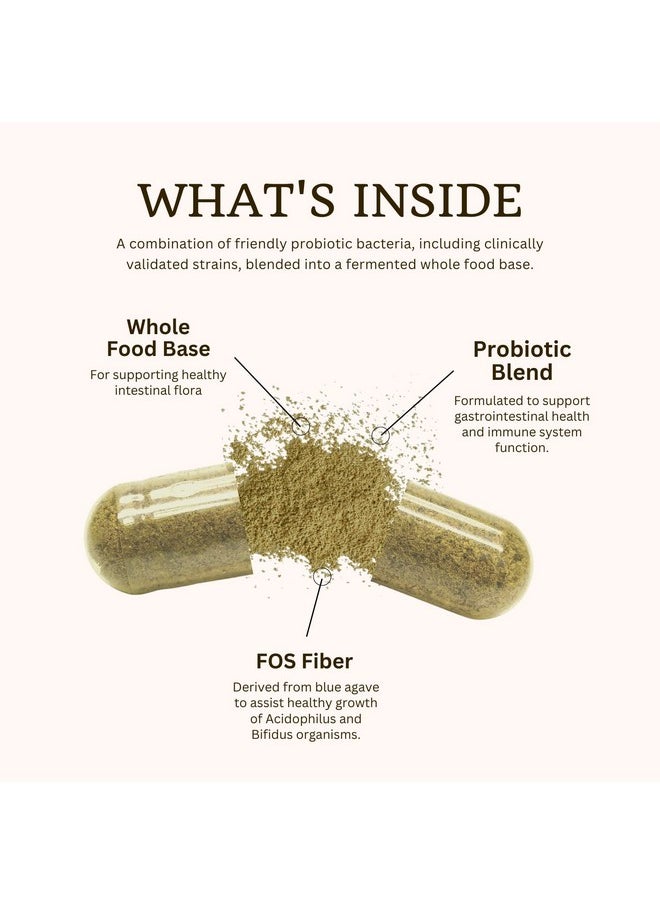 VTC Vitatradingco. Probiotic Gut Defense ; Probiotics And Prebiotics For Gut Health & Digestion ; 1 Billion Cfu With Whole Food Base ; 90 Vegetable Capsules  - Image 4