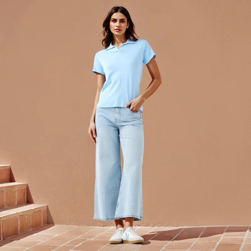 سبلاش فيڤ تيشيرت بولو بياقة جوني