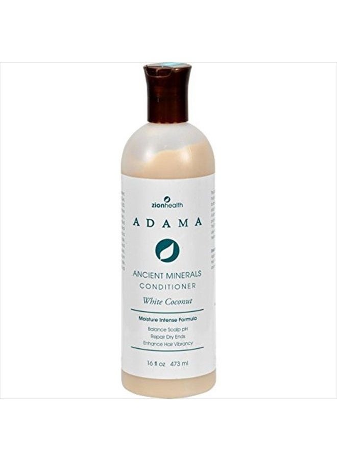 Zion Health - Adama Minerals Conditioner, White Coconut, 16 Fluid Ounce - Image 1