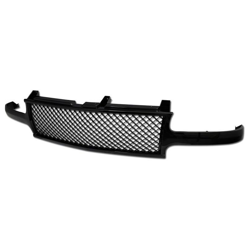 TLAPS 7422438518590 Compatible With 19992002 Chevy Silverado 1500 250020002006 Tahoe Suburban Glossy Black Mesh Front Bumper Grill Grille