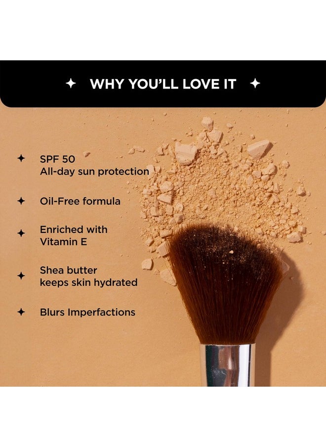 BELLAVITA Spf 50 Compact Powder For All Skin Types | Matt Finish | Hide Pores | Long Lasting | Smooth Skin Texture | Full Coverage | Toasted Hazelnut  - Image 3