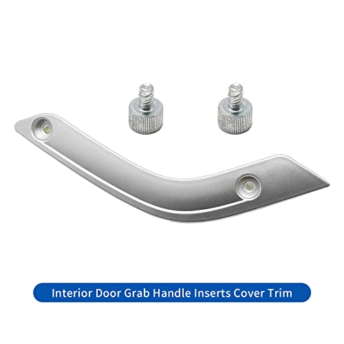 UOIENRT Interior Door Grab Handle Inserts Cover Trim Replacement for Jeep 2011-2018 Wrangler JK(Right) - Image 5