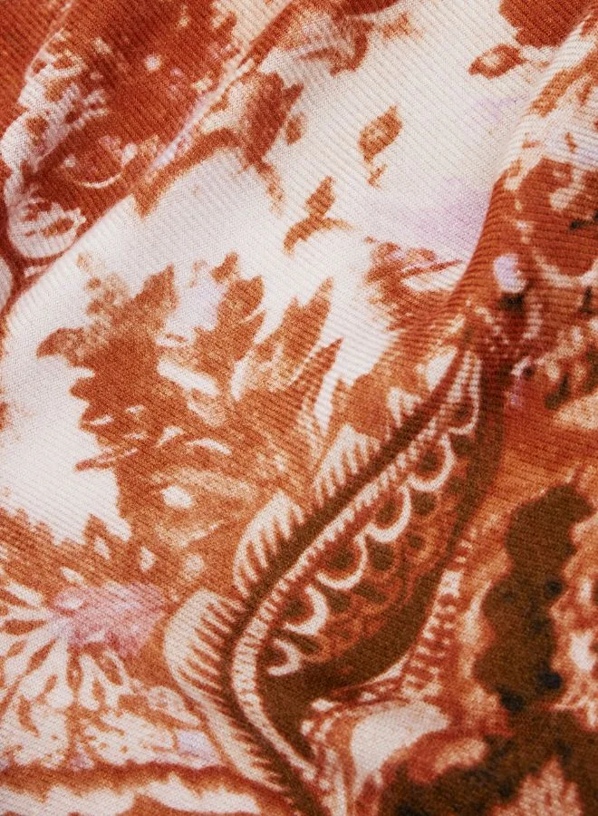 DESIGUAL Rectangular Paisley Scarf