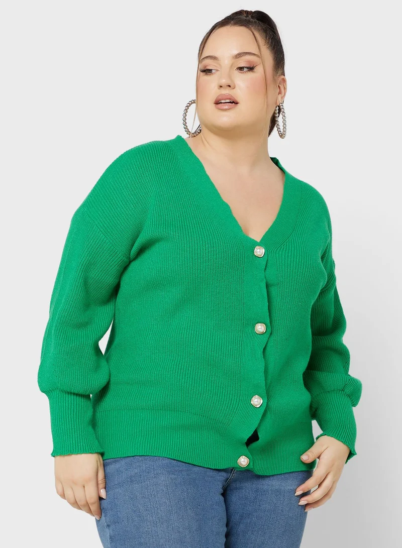 Ginger Plus Button Down Cardigan