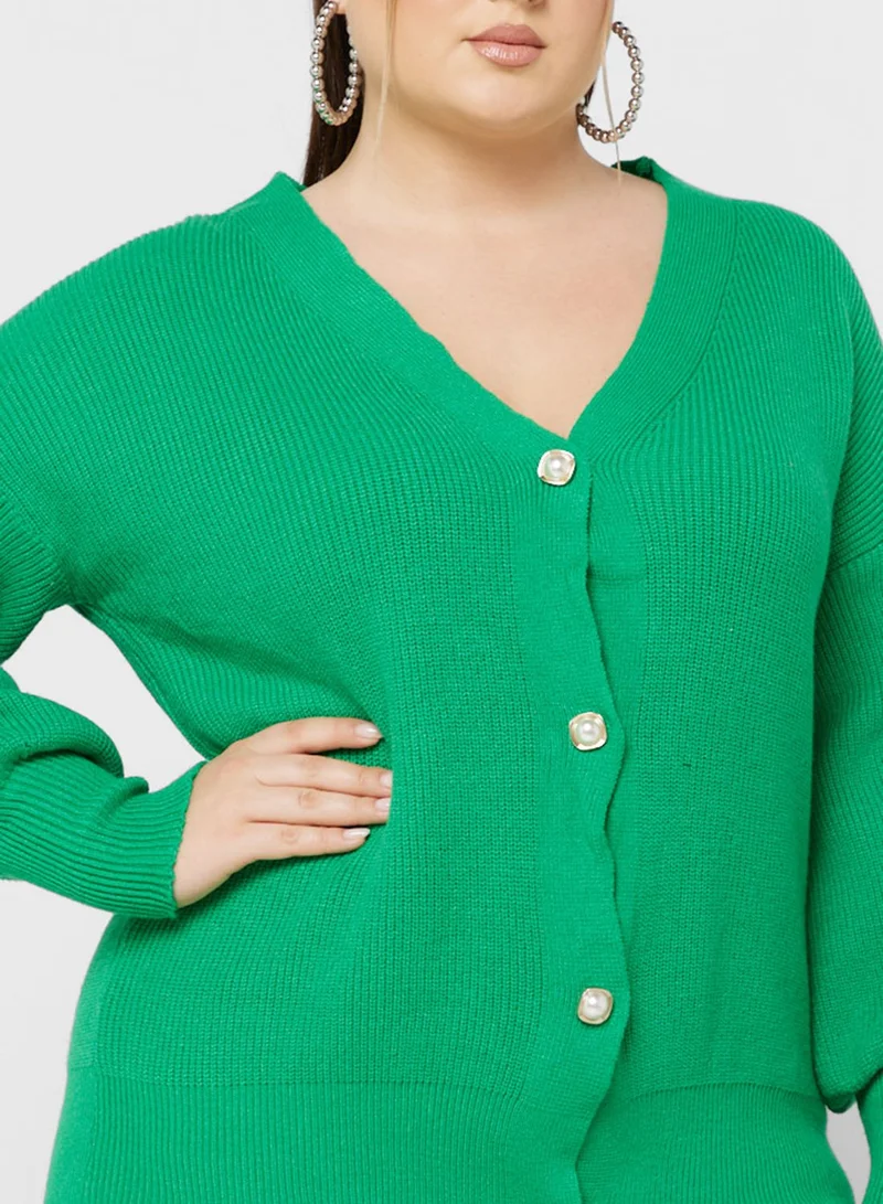Ginger Plus Button Down Cardigan
