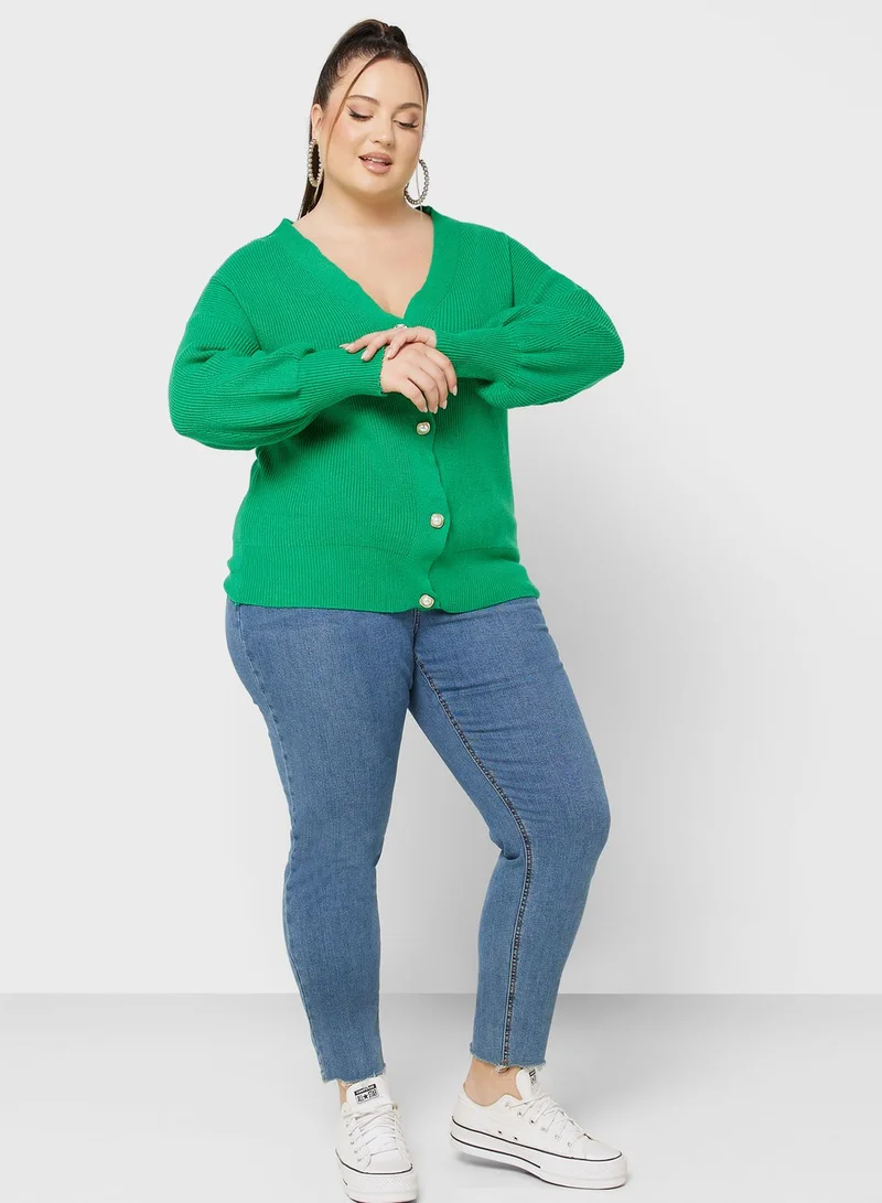 Ginger Plus Button Down Cardigan