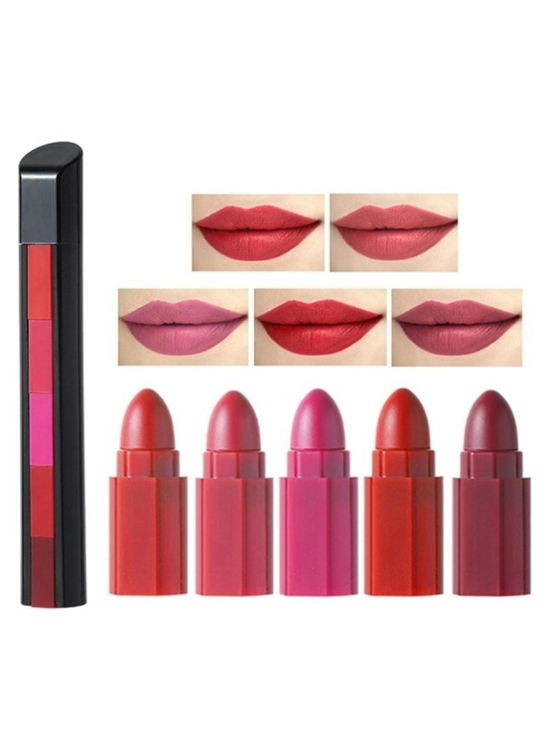 Huitich 5 in 1 Intense Matte Lipstick – Model 01 - Image 1