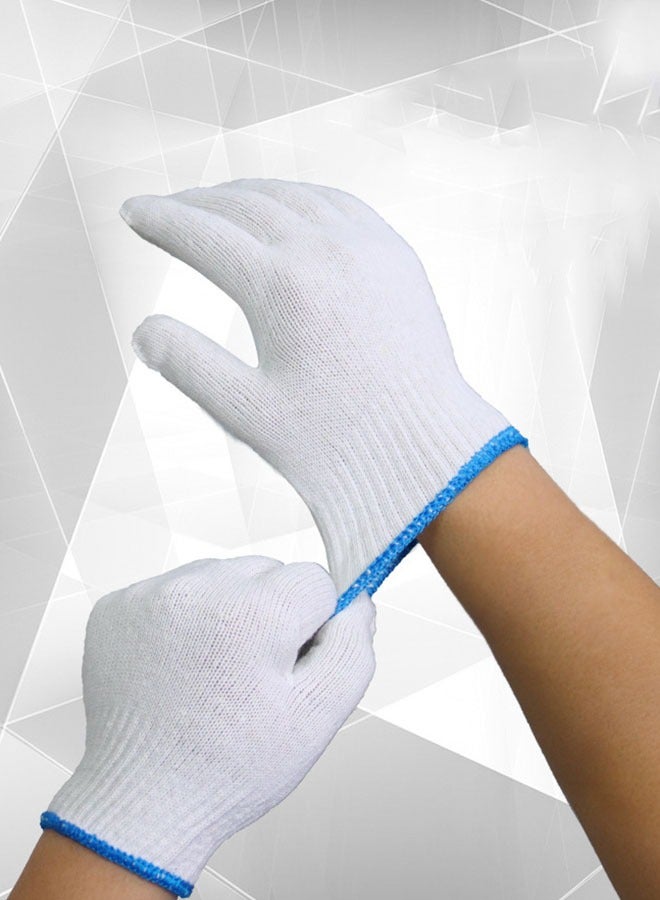 20 Pairs Work Gloves for Men and Women, Reuable Safty Gloves Hand Protection for Lab, BBQ, Industry,Breathable Grip Knitted Cut Repair Gloves, Safety Thick Nylon Cotton String Knit Liners for Construction, Mechanics, Warehouse, Industrial, Gardening, and Automotive - Image 3